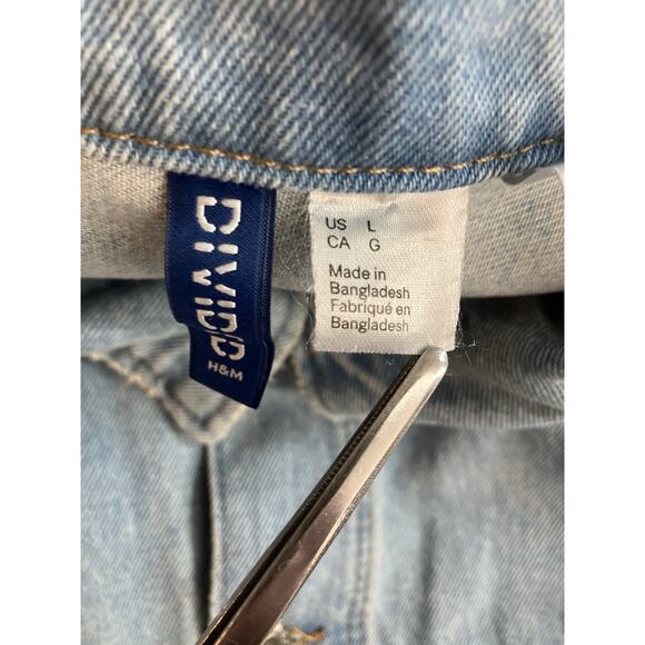 MTV H&M Denim Jacket With Graphic Print Logo Men’s Size L - Picture 5 of 7